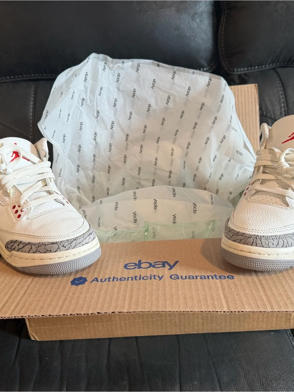 Jordan Kids White/Gray Sneakers with Elephant Print